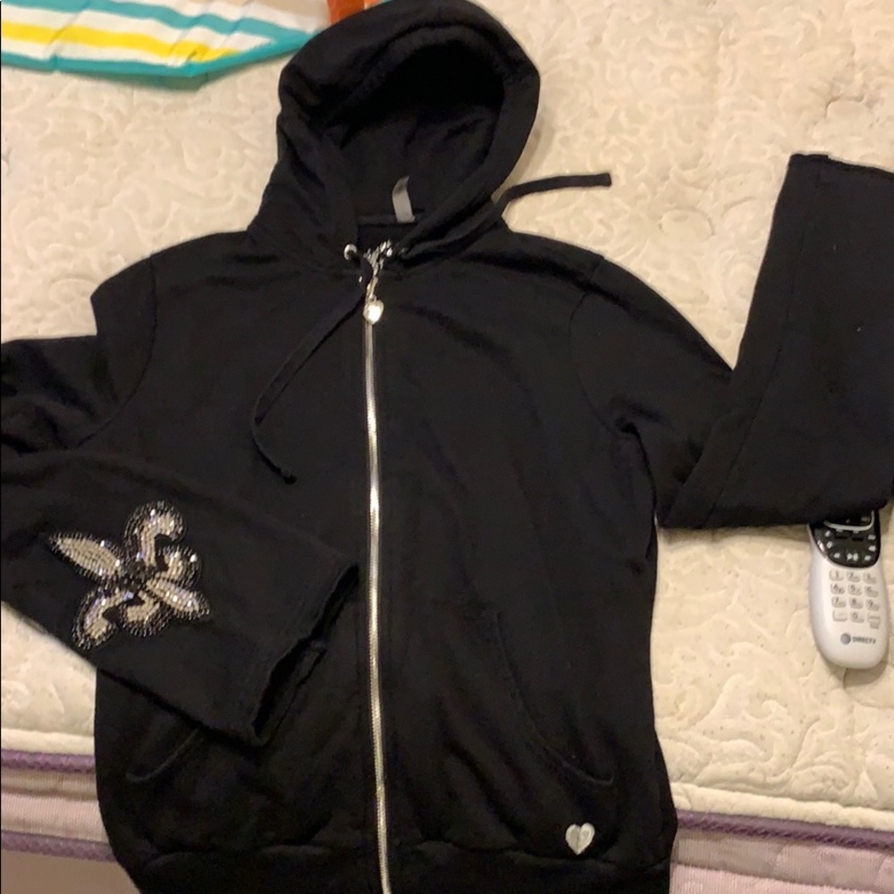 Black Twisted Heart track suit SZ L